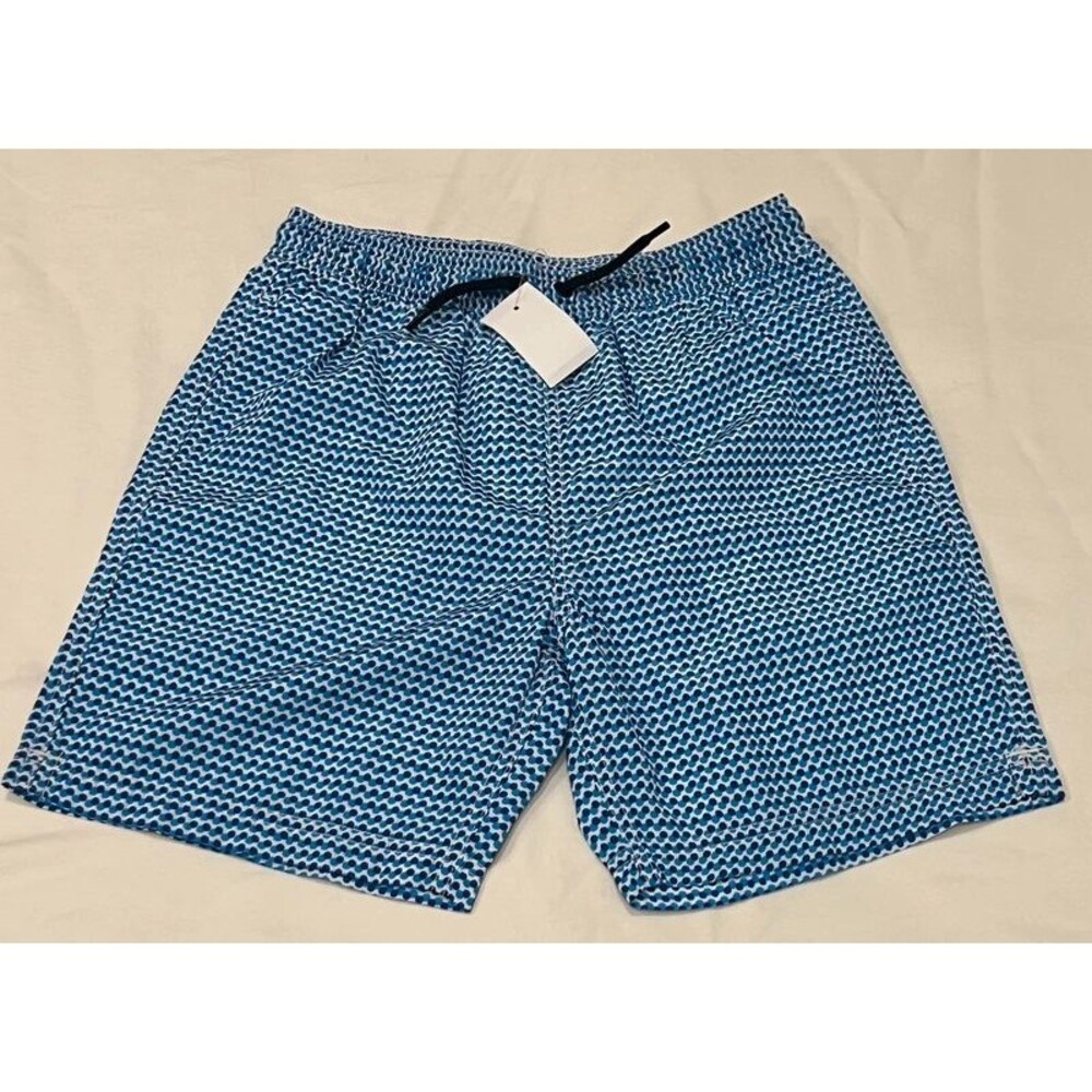 NWT J.Crew Crewcuts Boys’ Blue Dot Swim Trunks Size 12